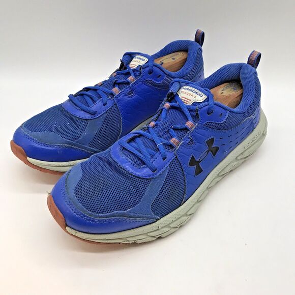 Under Armour Charged Toccoa 2 Sneakers Men's 10.5 Blue Running Shoes 3021955-401 - Picture 3 of 10